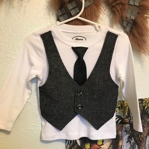 18 month shirt with vest and tie